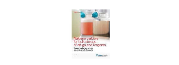 Nalgene Carboys for Bulk Storage of Drugs and Reagents