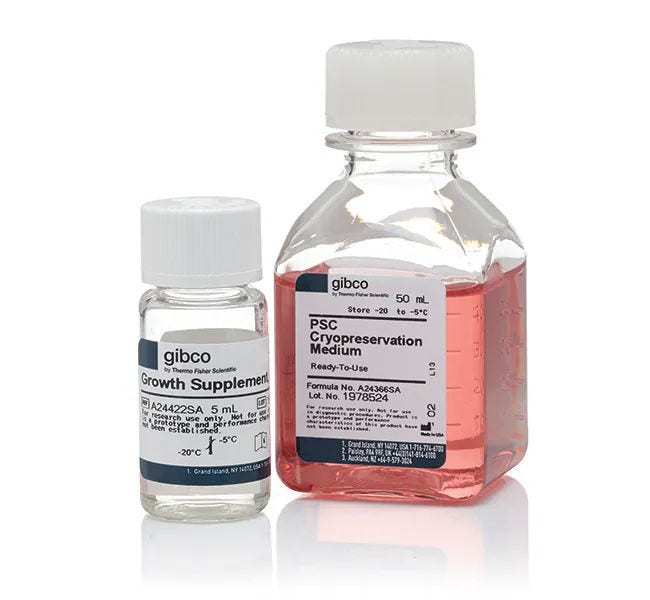 Milieux et réactifs de cryoconservation