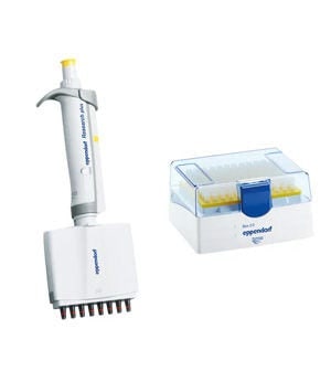 Pipette multicanal mécanique Eppendorf™ Research™ plus, 10 à 100 µL