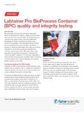 Thermo Scientific Labtainer Pro BioProcess Container (BPC) Tests de qualité et d'intégrité