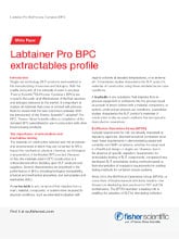 Thermo Scientific Labtainer Pro BPC Profil des extractibles