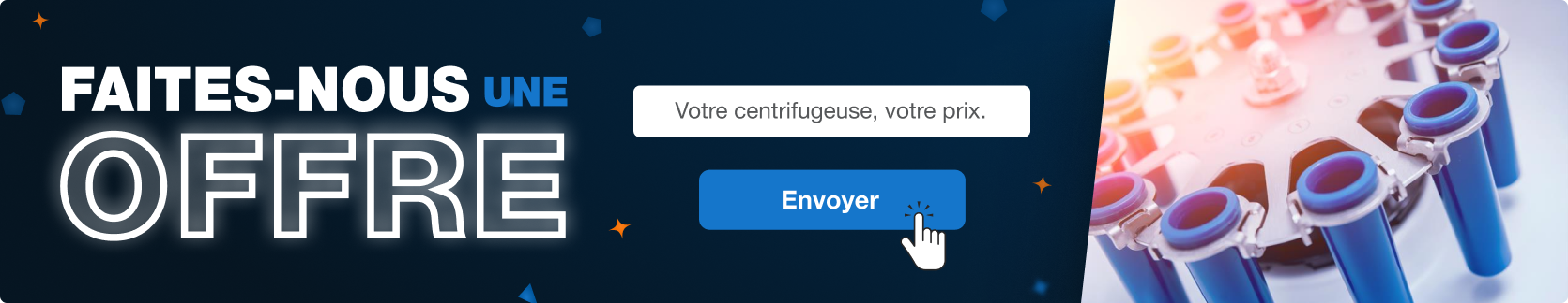 Bannière promotionnelle 'Faites-nous une offre'