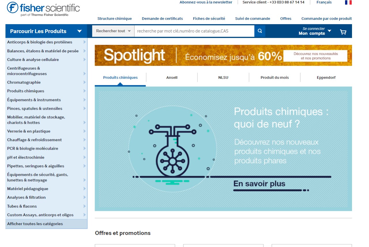 Explorer fishersci.fr