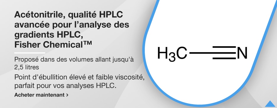 Acétonitrile, qualité HPLC avancée pour l’analyse des gradients HPLC, Fisher Chemical™