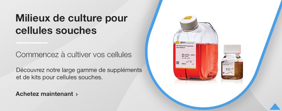 Milieux de culture de cellules souches Milieux de culture de cellules souches