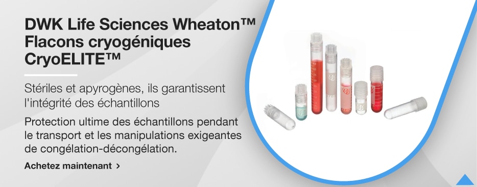 DWK Life Sciences Wheaton™ Flacons cryogéniques CryoELITE™