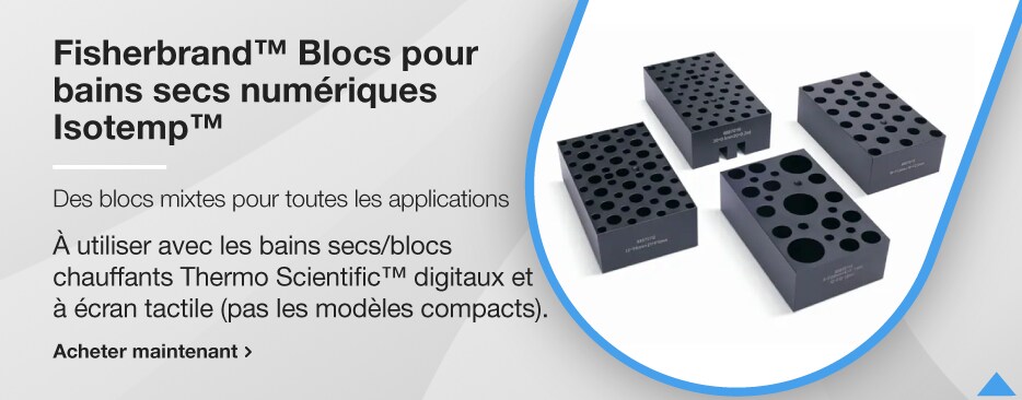 Fisherbrand™ Blocs pour bains secs numériques Isotemp™ Fisherbrand™ Blocs pour bains secs numériques Isotemp™