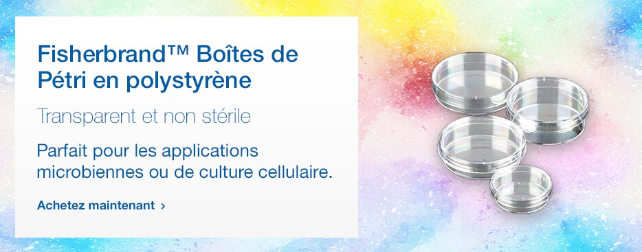 Fisherbrand™ Boîtes de Pétri en polystyrène Fisherbrand™ Boîtes de Pétri en polystyrène