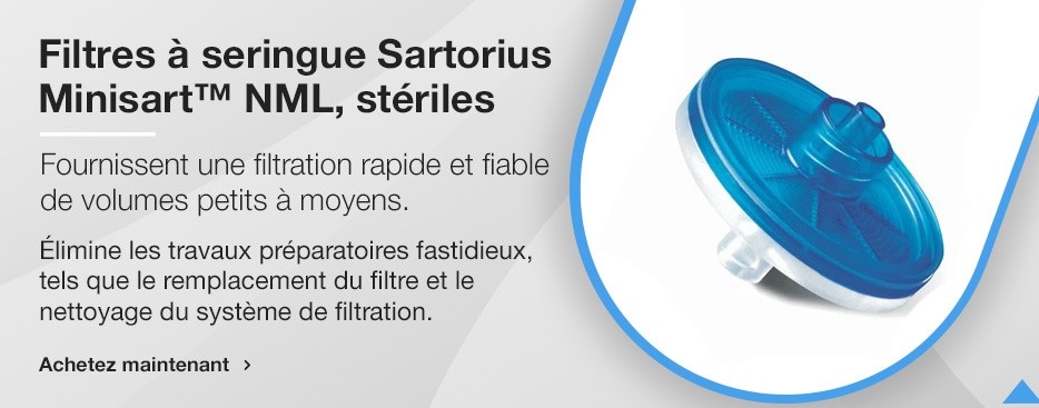Sartorius Minisart™ NML Syringe Filters, Sterile